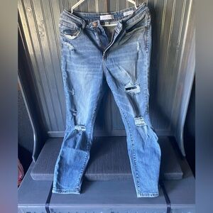Judy Blue Ripped Denim Skinny Jeans